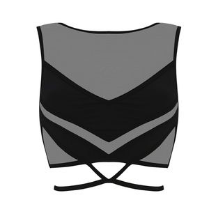 Reckless Wolf Caged Crop Top S